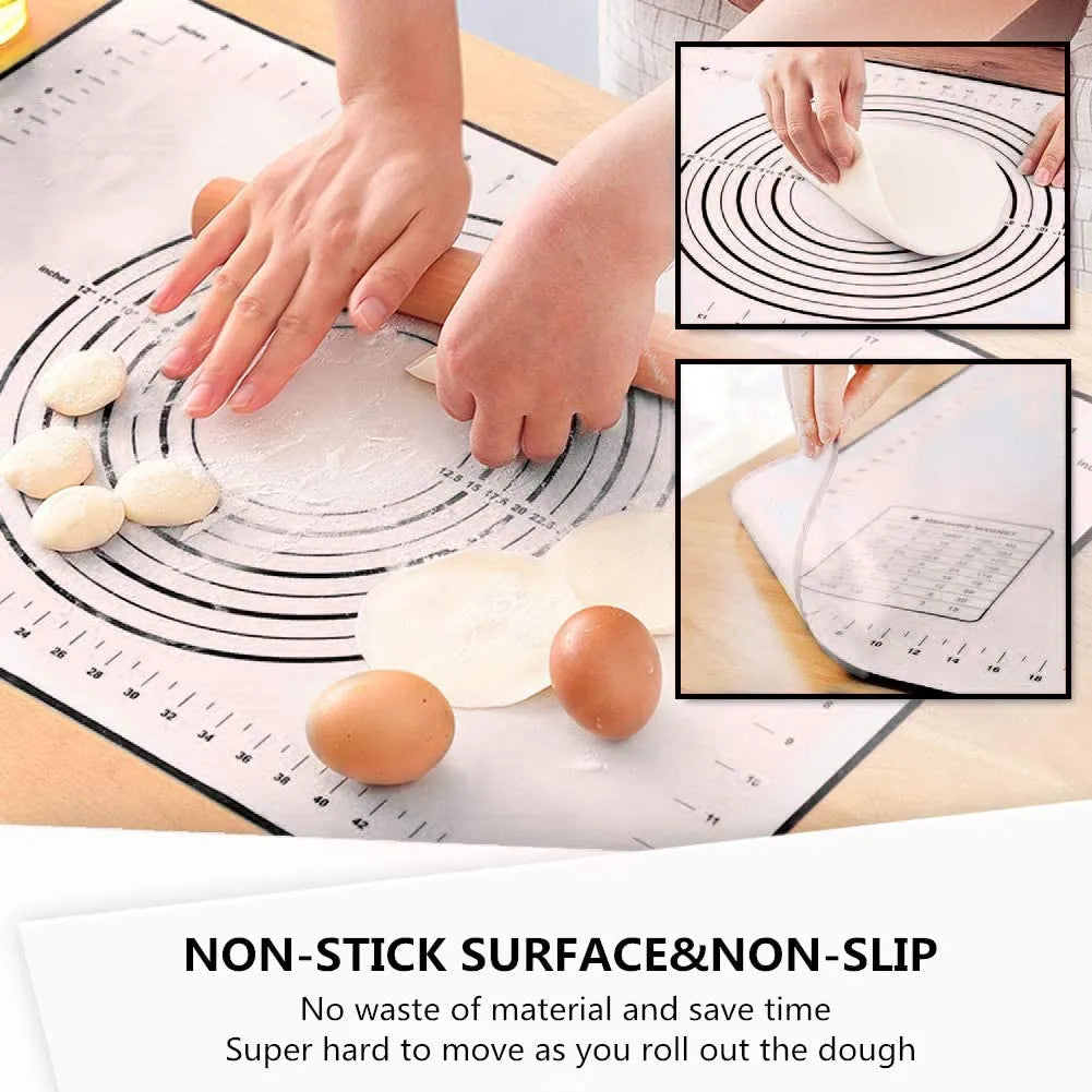 Silicone Rolling Dough Mat With Scale Kitchen Bakeware