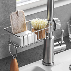 Kitchen Stainless Steel Sink Rack Sponge Storage