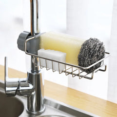 Kitchen Stainless Steel Sink Rack Sponge Storage