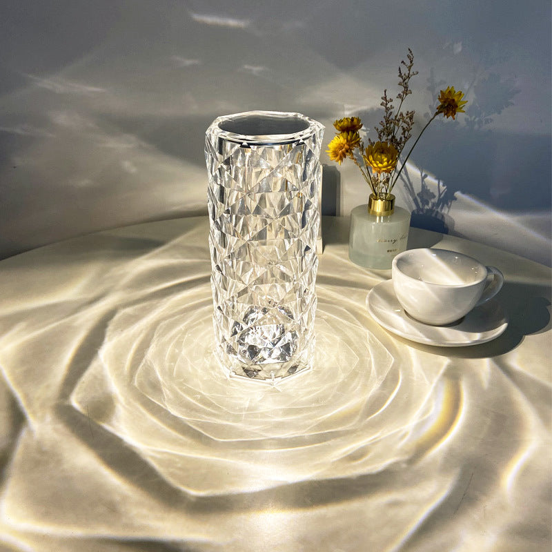 LuxeRose™|Illuminate Love with LuxeRose™ Crystal Diamond Table Lamp!